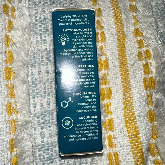 Veriphy 20/20 eyecream peptide deeming eye treatment new in box - Picture 4 of 4
